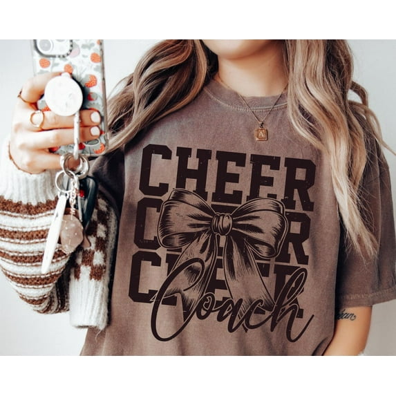 Cheer Coach T-Shirt, Cheerleading Coach Shirt, Cheer Mom Gift, Team Spirit Tee