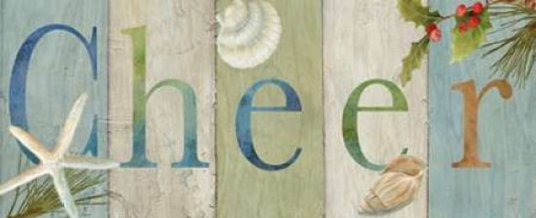 Cheer Coastal Sign II Canvas Art - Cynthia Coulter (10 x 20)