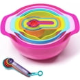 thumbnail image 1 of Cheer Collection 15 Piece Nested Bowl Set with Mixing Bowls, Colander, Sifter and Measuring Spoons, BPA-Free Bright Colorful Plastic, 1 of 7