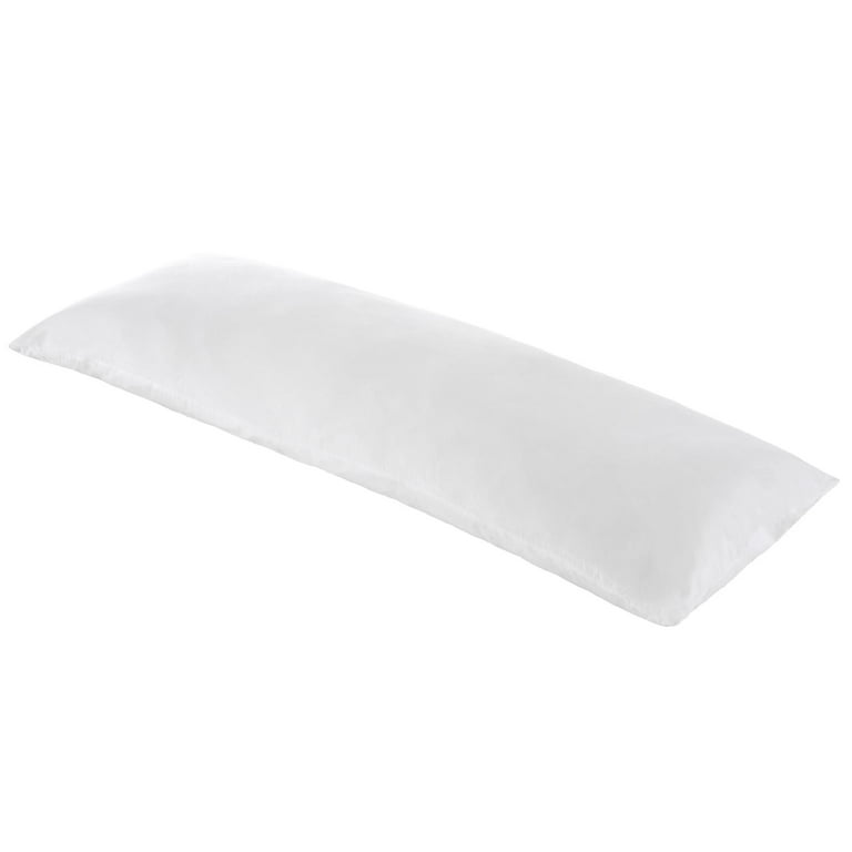 Down alternative top body pillow