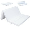 thumbnail image 1 of Cheer Collection 4" Folding Sofa Bed with 1" Gel Infused Memory Foam - 75" x 31" (Cot), 1 of 5