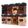 thumbnail image 1 of Cheer Collection 8 Piece Food Storage Containers, .8L - Black, 1 of 5