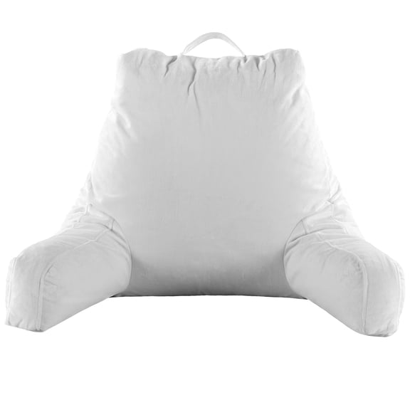 Cheer Collection Backrest Reading Pillow - Plush Fiber Filled TV and Gaming Pillow with Armrest