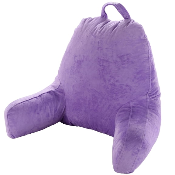 Cheer Collection Backrest Reading Pillow - Plush Fiber Filled TV and Gaming Pillow with Armrest