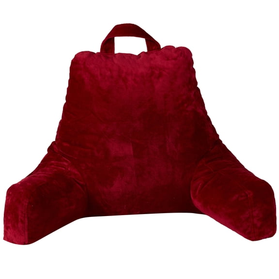 Cheer Collection Backrest Reading Pillow - Plush Fiber Filled TV and Gaming Pillow with Armrest
