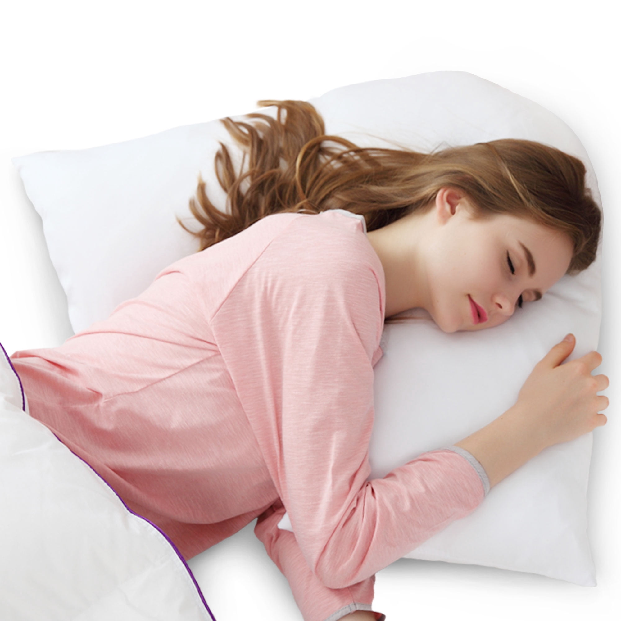 Hypoallergenic Down Alternative Pregnancy V Pillow - By Cheer Collection