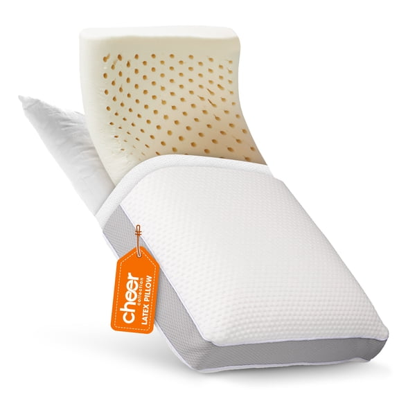 Cheer Collection Elegant Dual-Sided Standard Sleeping Pillow (Latex Foam)