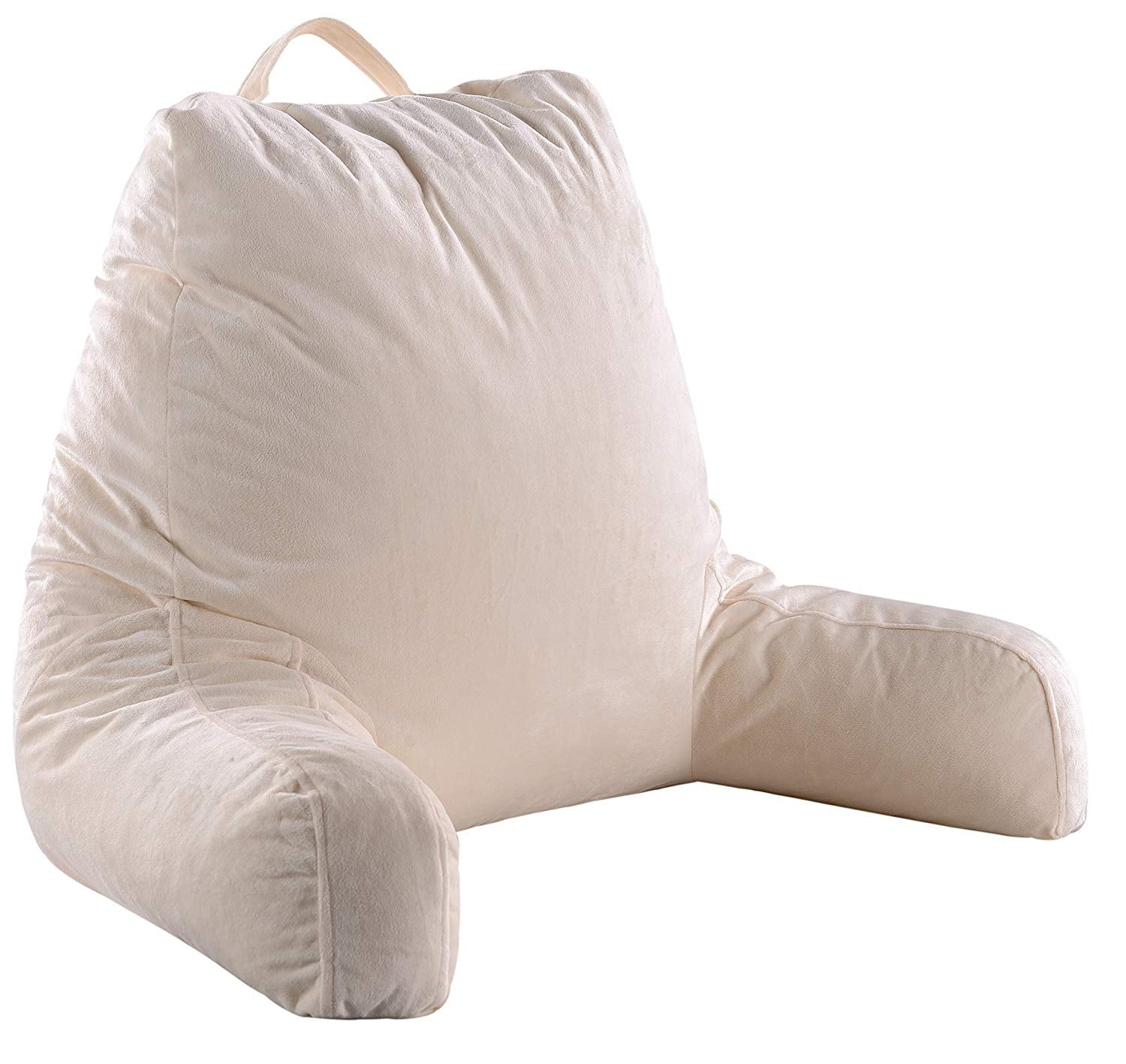 Ivory Microfiber TV and Reading Pillowcase with Bolster