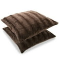 thumbnail image 1 of Cheer Collection Faux Fur 18-inch Throw Pillow (Set of 2), 1 of 6