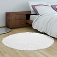 thumbnail image 1 of Cheer Collection Faux Fur Bolster Pillow, Sand, 1 of 5