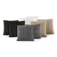 thumbnail image 1 of Cheer Collection Faux Fur Square Decorative Pillow 18x18, Black - (Set of 2), 1 of 10