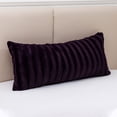 thumbnail image 1 of Cheer Collection Faux Fur Throw Pillow - 18" x 40" Long Decorative Body Pillow, 1 of 4