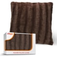 thumbnail image 1 of Cheer Collection Faux Fur Throw Pillow Cover, 1 of 5