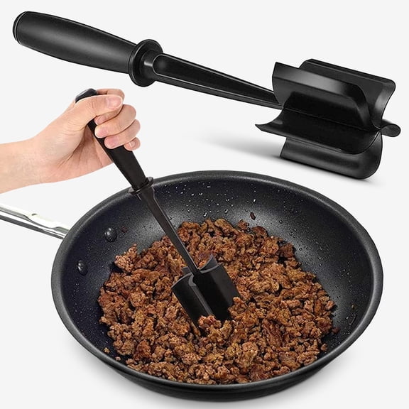 Cheer Collection Heat Resistant Meat Chopper with 5 Blade Pinwheel Design for Ground Beef and Mashing