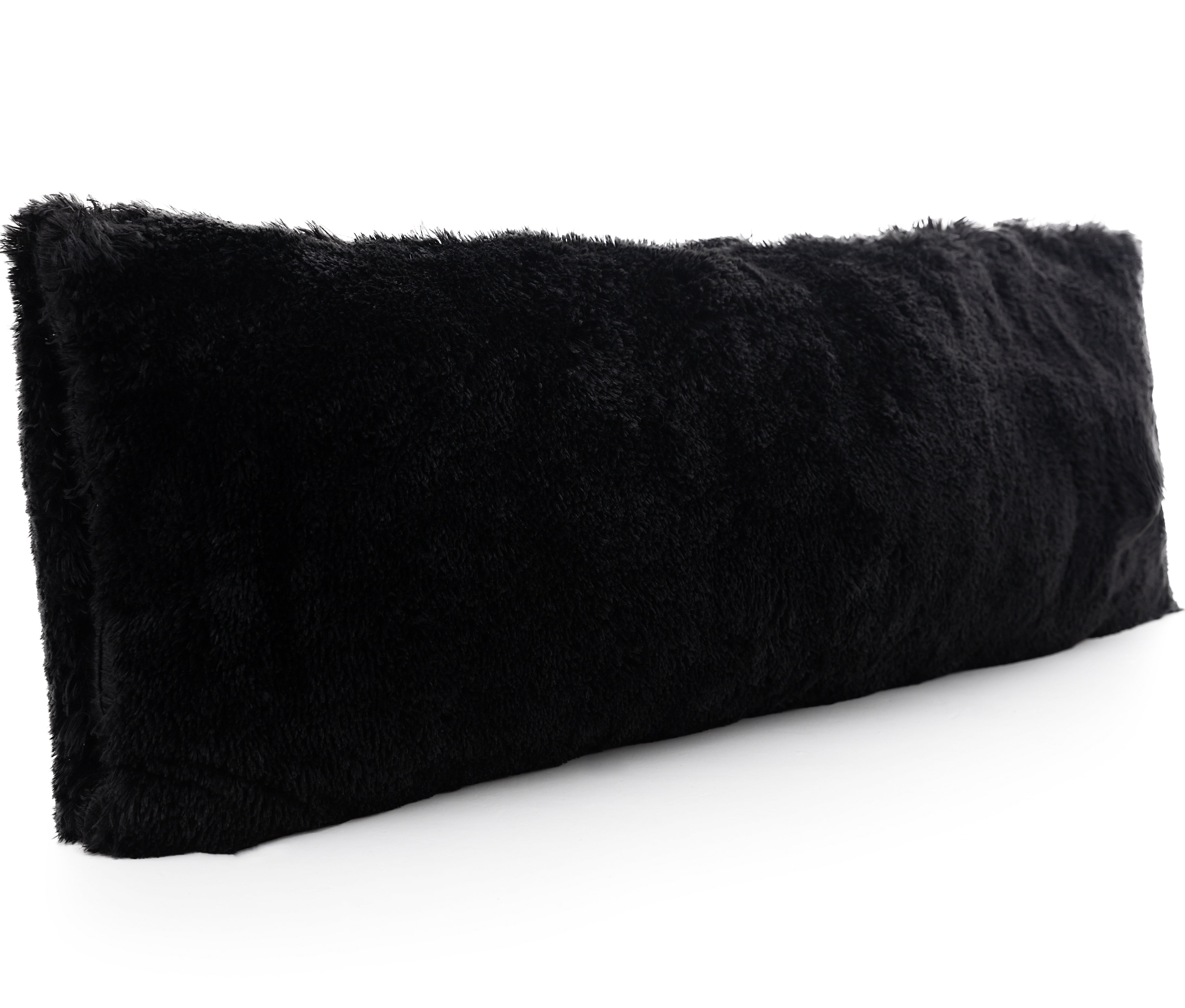 Cheer Collection Long Hair Shaggy Body Pillow, 20" x 54", Plush Fabric