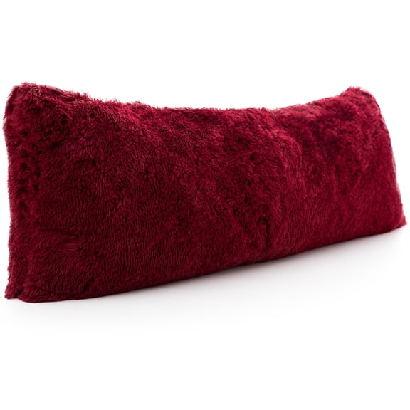 Cheer Collection Long Hair Shaggy Body Pillow 20" x 54"