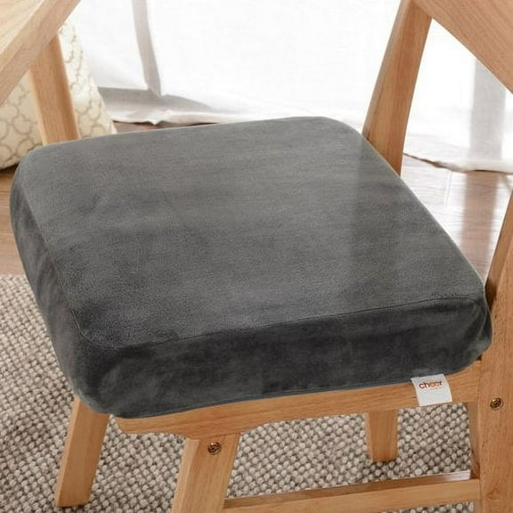 Cheer Collection Memory Foam Seat Cushion Extra Large Chair Pad with Removable Washable Cover