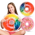 thumbnail image 1 of Cheer Collection Reversible Plush Donut Throw Pillow, 1 of 5
