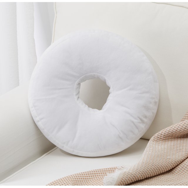 Cheer Collection Round Donut Pillow Super Soft Microplush Doughnut