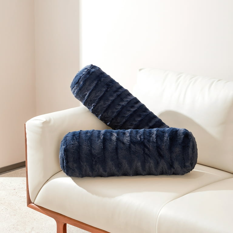 Navy bolster pillow sale