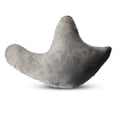 thumbnail image 1 of Cheer Collection Surgical Neck Support Sleeping Pillow with Microplush Cover, Gray, 1 of 5