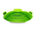 thumbnail image 1 of Cheer Collection Silicone Clip on Pot Strainer, Heat-resistant Snap-On Strainer for Pasta, Noodles, Rice, Meats and Vegetables, 1 of 7
