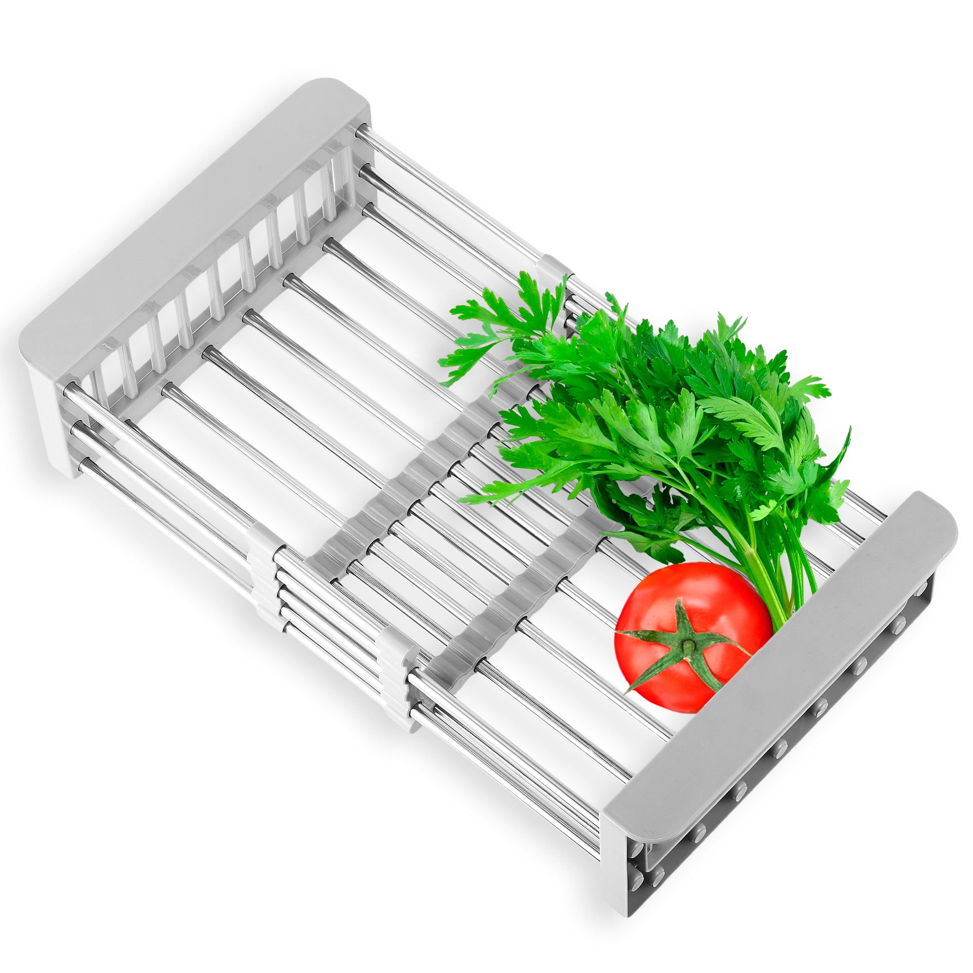 Stainless Steel Adjustable Over Sink Dish Drying Rack
