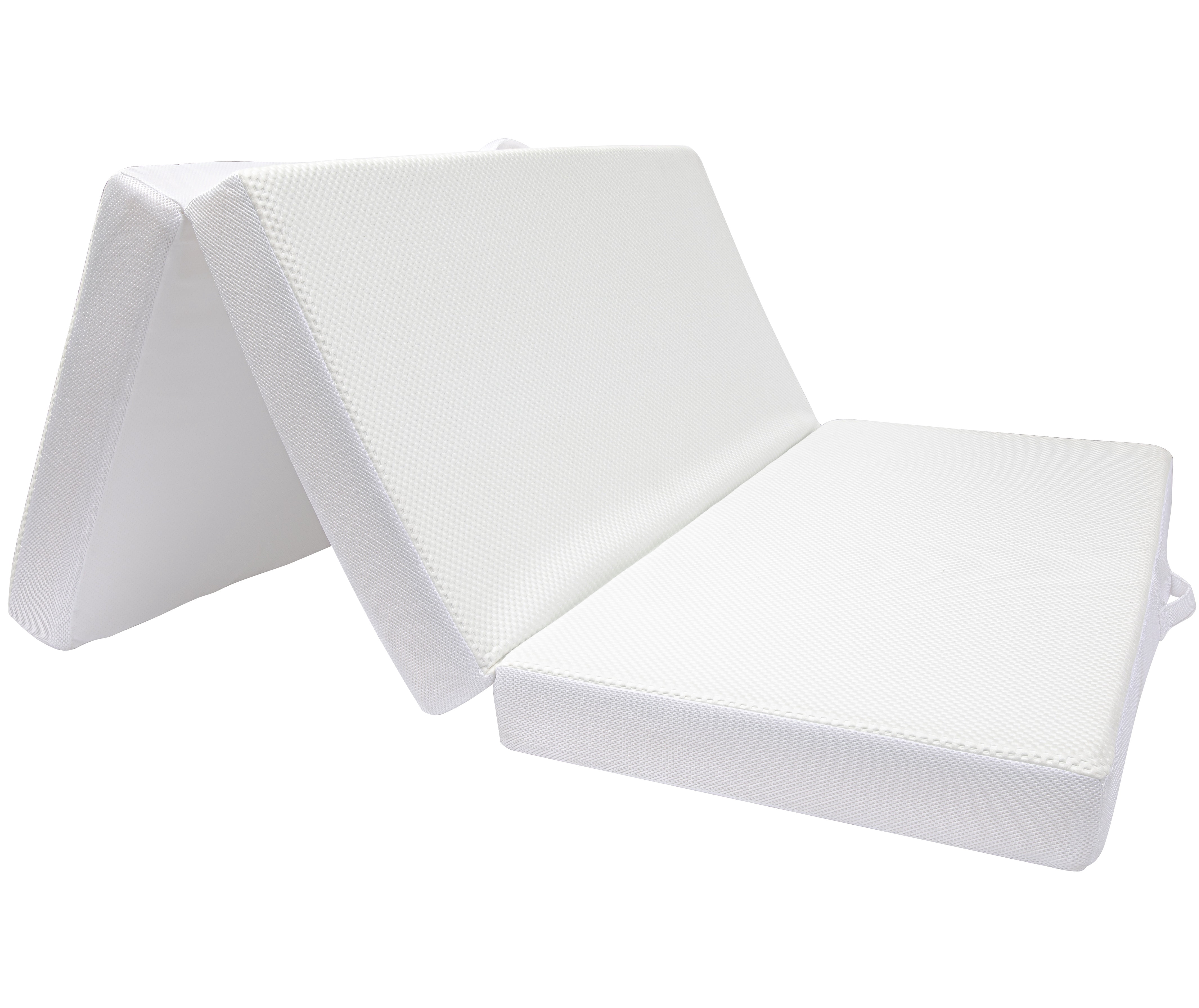 Cheer Collection Tri-fold 4" Folding Mattress with 1" Gel Infused Memory Foam - 78" x 38" (Twin)