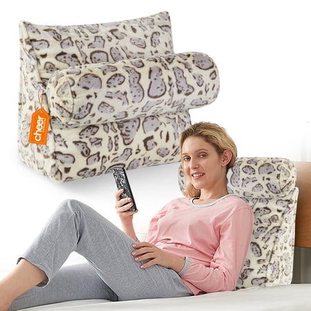 Cheer Collection Wedge Pillow with Detachable Bolster & Backrest
