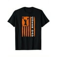 thumbnail image 1 of Cheer Dad Orange Cheerleading Flag T-Shirt, Black, 100% Cotton, Gift for Men Dad Friends, S-XXXL, 1 of 6