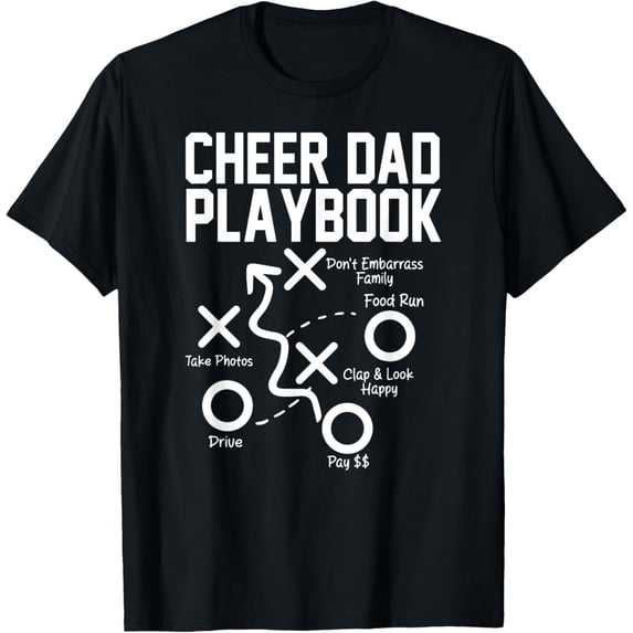 Cheer Dad Playbook Sports T-Shirt