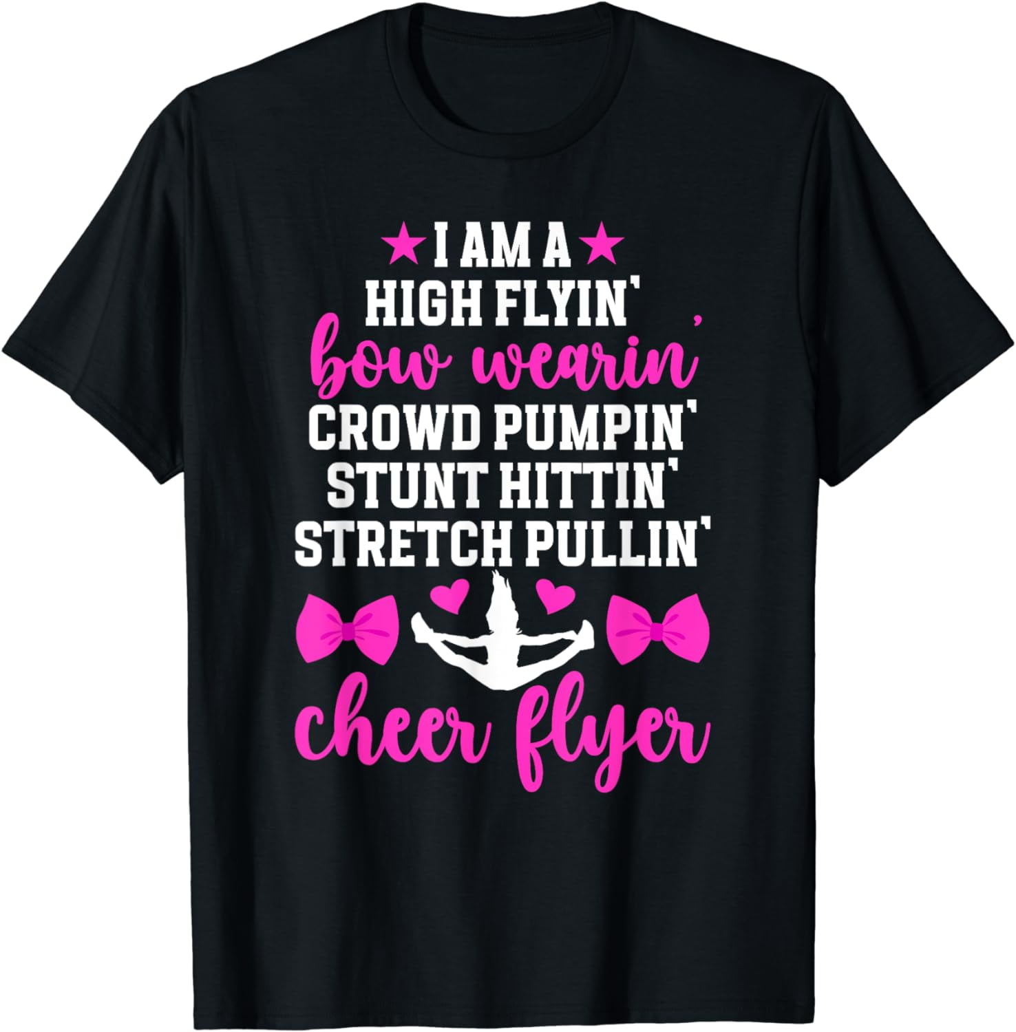 Cheer Flyer Definition Cheerleader Flyer Cheerleading Flyer TShirt