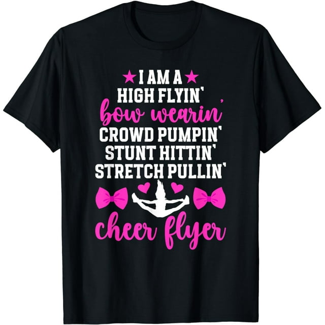 Cheer Flyer Definition Cheerleader Flyer Cheerleading Flyer TShirt