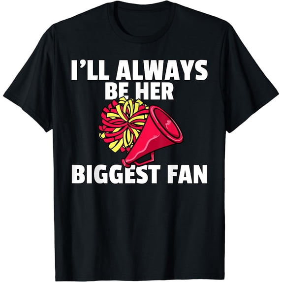 Cheer For Dads and Moms Cheerleader Girls T-Shirt
