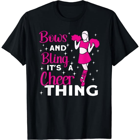 Cheer Girl Bows and Bling Its a Cheer Thing Cheerleading T-Shirt