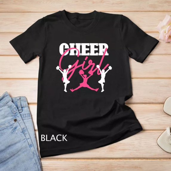 Cheer Girl Cheer Squad Cheering Cheerleader Cheerleading Unisex T-Shirt Unisex S-5XL Hot Trending Shirt, Vintage Birthday Gift