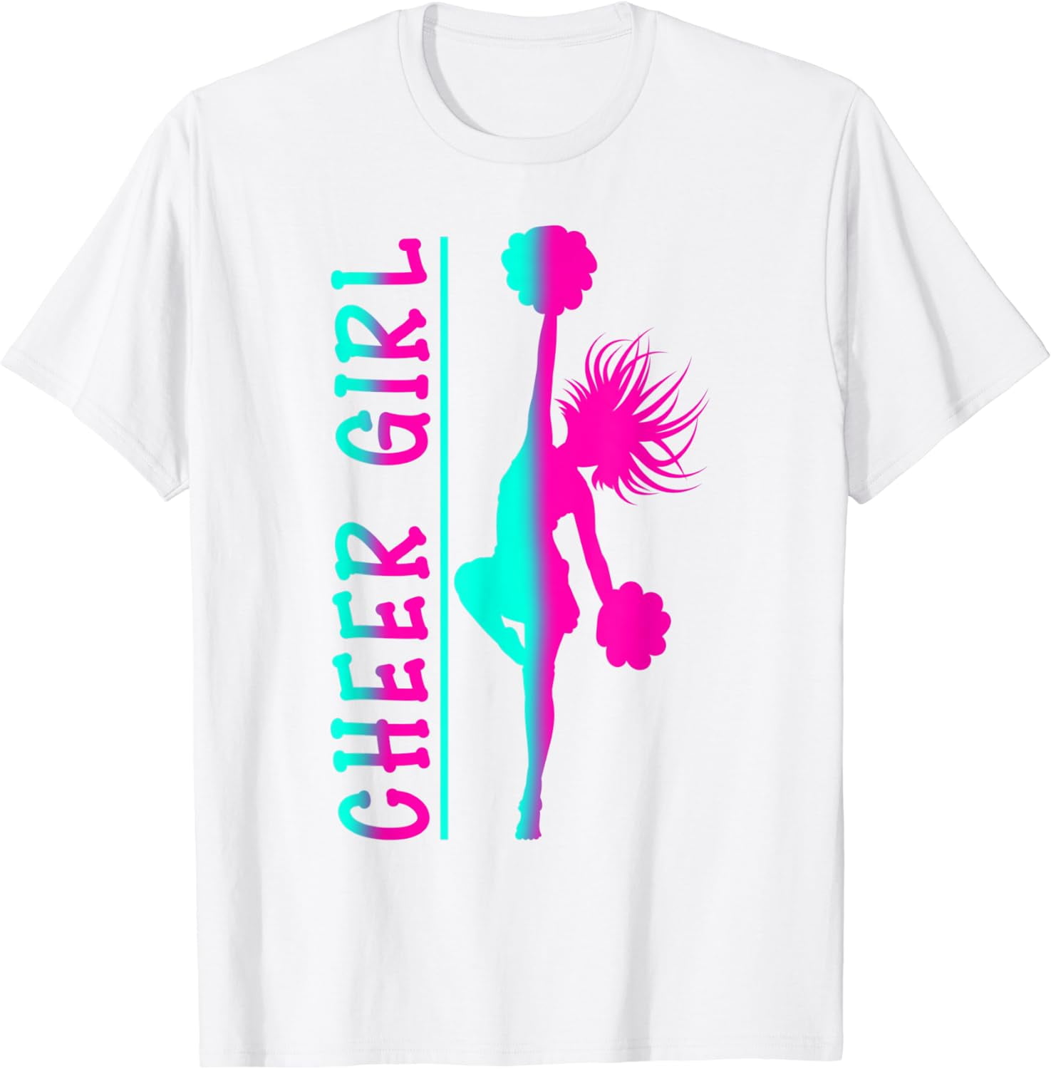 Cheer Girl Cheerleading Women Cheering Cheerleader T-Shirt - Walmart.com