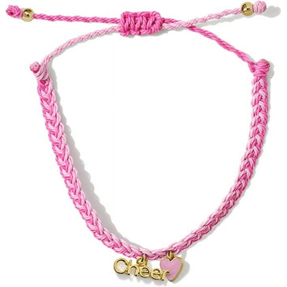 Cheer Gold Charm Bracelet 100% Waterproof Adjustable Friendship Jewelry Gift Teams