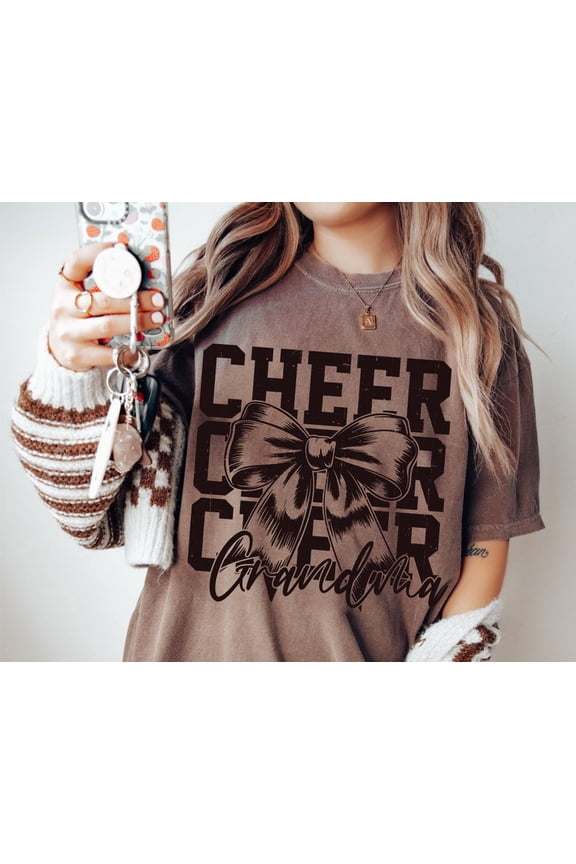 Cheer Grandma T-Shirt, Cheer Leader Grandma Shirt, Cheer Squad Gift for Grandma