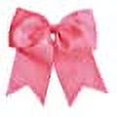 thumbnail image 1 of Cheer Hair Bows Iridescent AB Rhinestone - Neon Pink, 1 of 1
