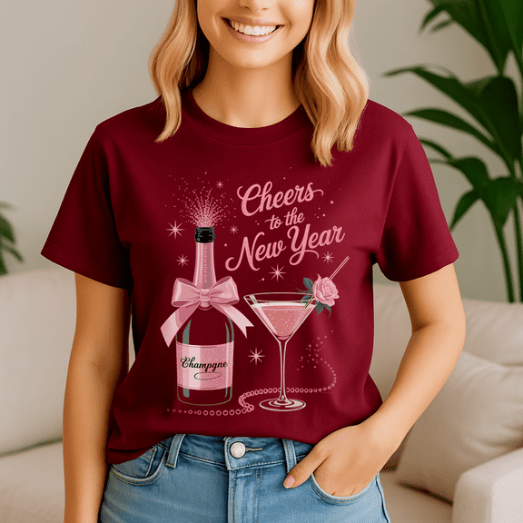 Cheer Happy New Year Tshirt, 2026 Celebration Shirt, Festive Party Tee, New Year Gifts