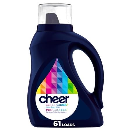 Cheer Liquid Laundry Detergent, 61 Loads, 81 fl oz, HE Compatible