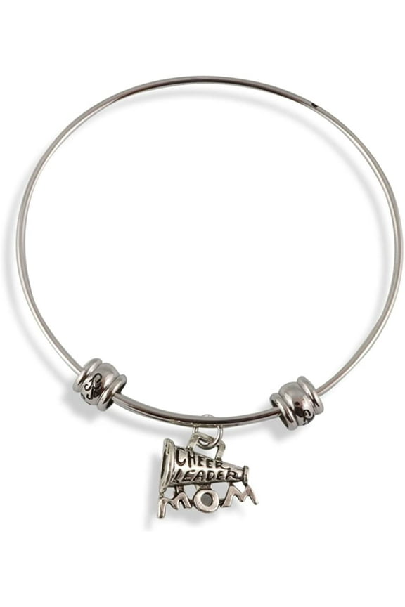 Cheer Leader Mom Megaphone Fancy Bangle