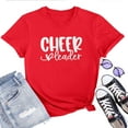 thumbnail image 1 of Cheer Leader Women's T-Shirt – Cheerleading Graphic Tee, Cute Team Spirit Top for Game Day, Pep Rally, School Events, 1 of 5