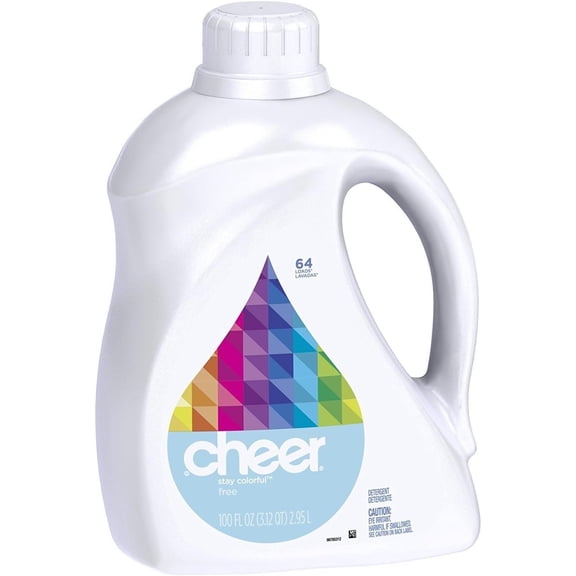 Cheer Liquid Detergent - Free & Gentle,100 Fl Oz (Pack of 2)