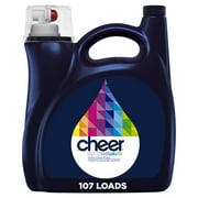 Cheer Liquid Laundry Detergent, HE Compatible, 154 fl oz, 107 Loads