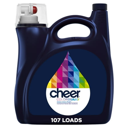 Cheer Liquid Laundry Detergent, HE Compatible, 154 fl oz, 107 Loads
