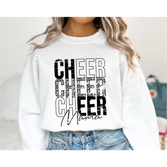 Cheer Mama Sweatshirt, Cheer Mom Gift, Cheerleader Mama, Cheerleading Mama, Cheer Mom Hoodie, Mom Gift, Cheer Squad, Mom, Mom Life, Full size S-5XL