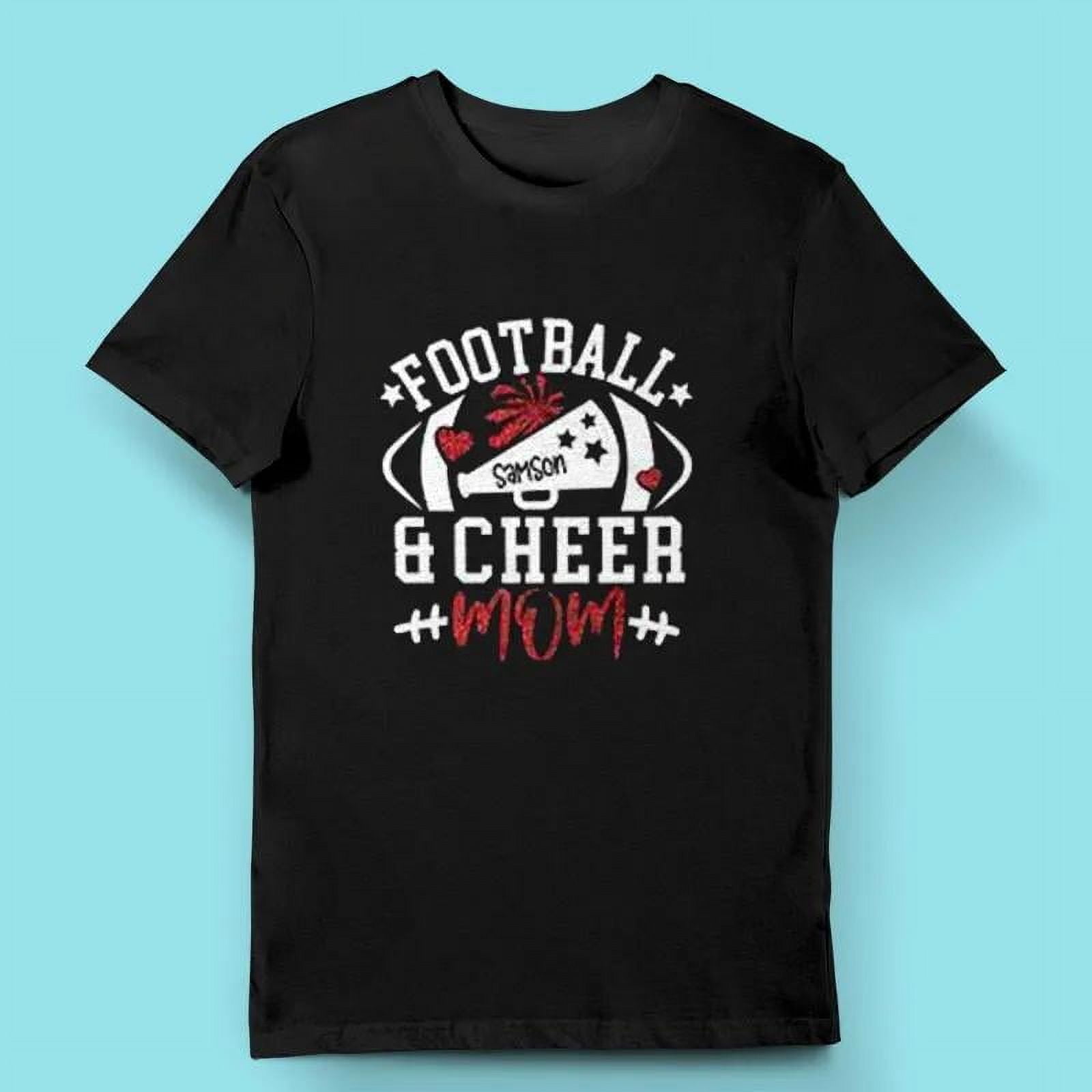 Cheer Megaphone Football And Cheer Mom Shirt Shirt Size L Tee Dark Heather New Walmart Com