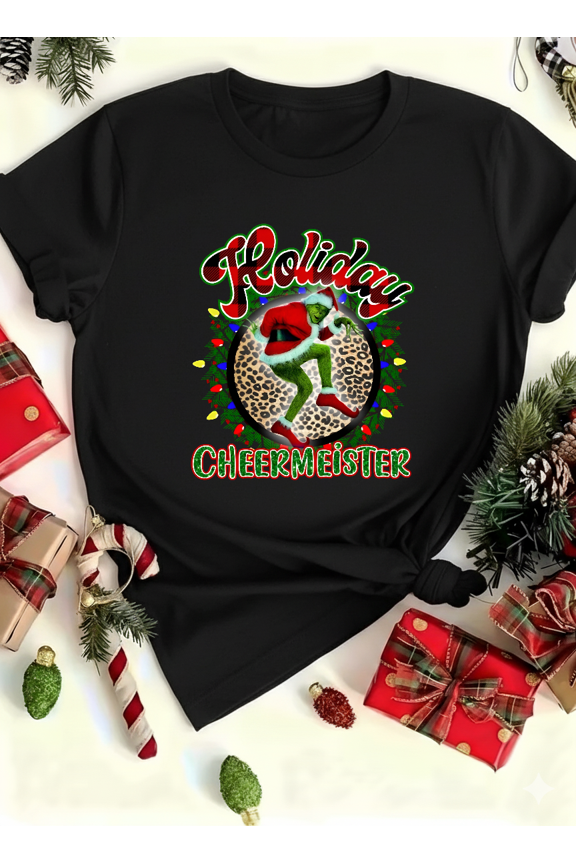 Cheer Meister Fun Quote Festive Holiday Movie Humor Unisex T-Shirt V13962 up to size 5XL